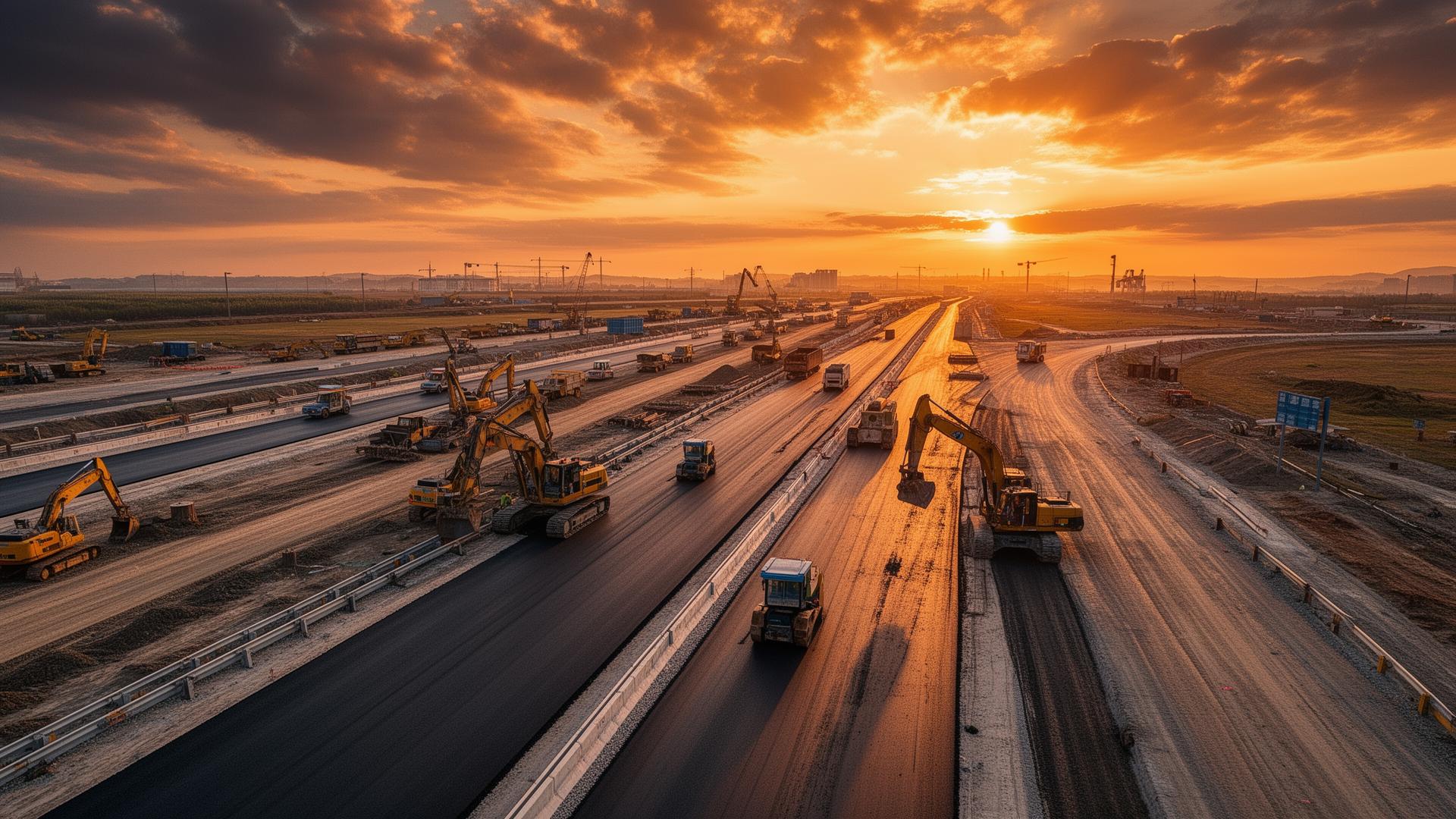 CPC Qatar highway construction project - asphalt paving and road infrastructure in Doha